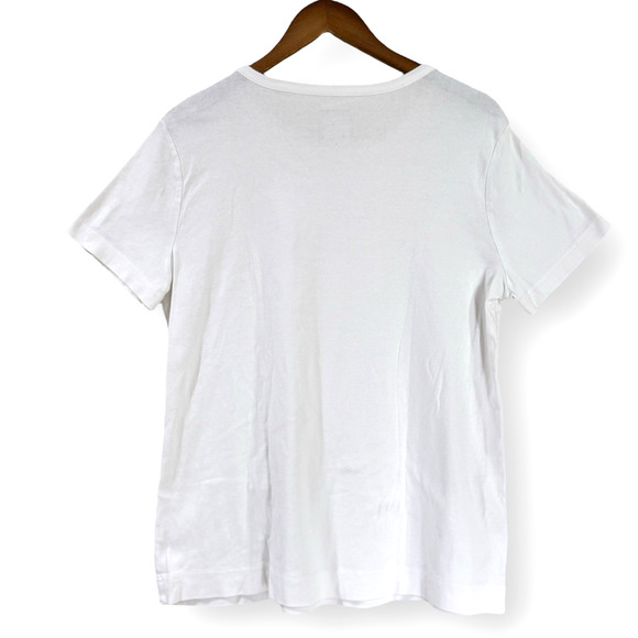 Duluth Trading Co Womens Longtail T Short Sleeve T-Shirt Large White 100% Cotton - Picture 3 of 5